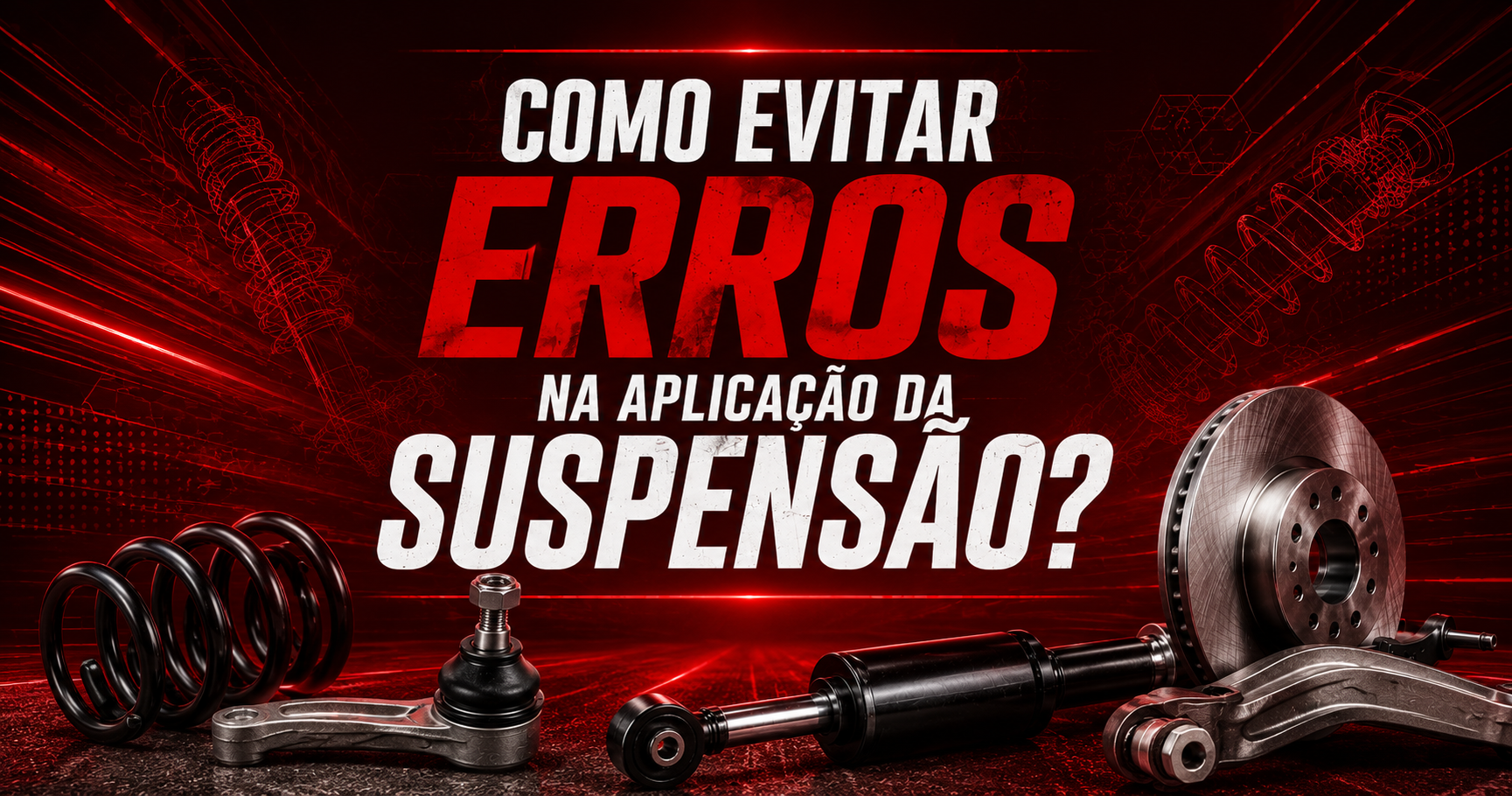 aplicação da suspensão, manutenção da suspensão, pivô de suspensão, bandeja de suspensão, bieleta, suspensão automotiva, direção e suspensão, desgaste prematuro, alinhamento veicular, reparação automotiva, peças de suspensão, DLZ suspensão, segurança automotiva.